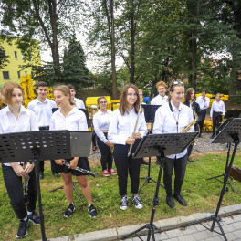 Nově otevřený park horníků v Bystřici nad Pernštejnem