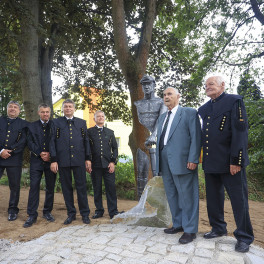 Nově otevřený park horníků v Bystřici nad Pernštejnem