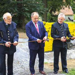 Nově otevřený park horníků v Bystřici nad Pernštejnem