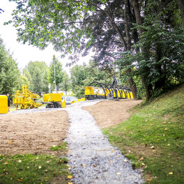 Nově otevřený park horníků v Bystřici nad Pernštejnem